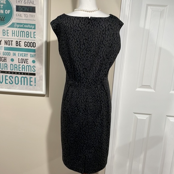 LOFT subtle cheetah print wool-like dress. So soft! - Picture 5 of 12